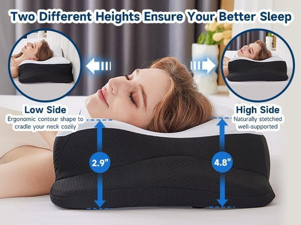 SUPA MODERN pernă din spumă cu memorie, pernă de răcire pentru dormit lateral 60X40, pernă ortopedică pentru spate, lateral, stomac pernă de gât pentru ameliorarea durerii de gât Perne ortopedice cervicale Naty Shop