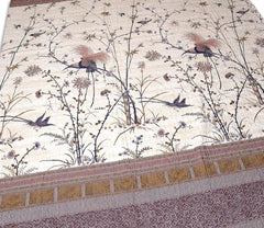 Bassetti Fong sengetæppe, 100 57 tråde pr. cm² / fyld: 100% ren bomuld, creme, 220X255 cm Bassetti senge og tæpper