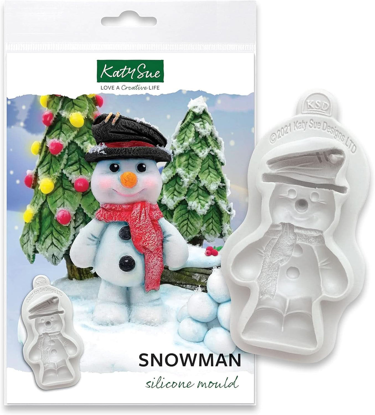 Katy Sue, Silikoneform, Snowman Kitchen Naty Shop