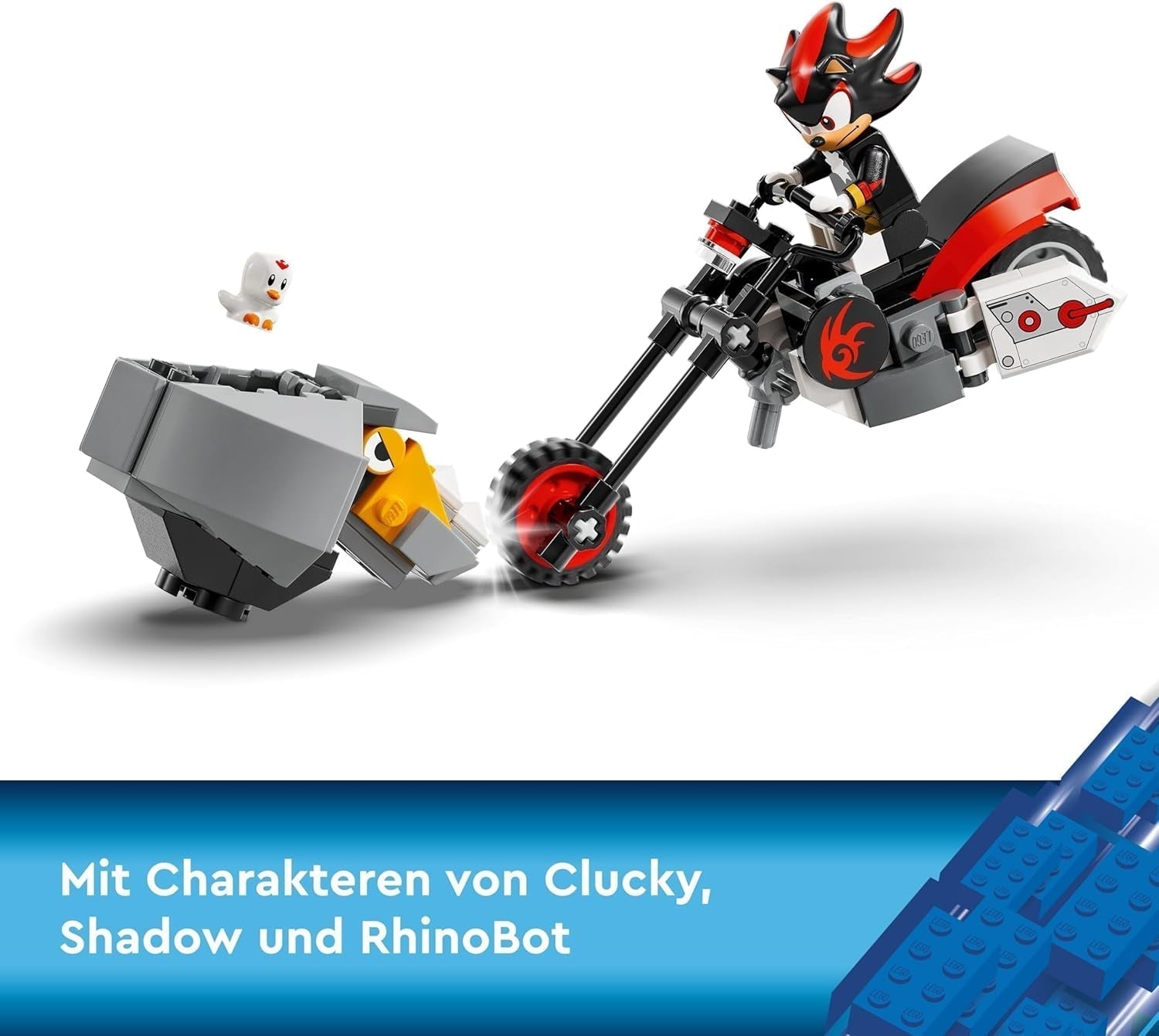 LEGO Sonic the Hedgehog Shadow the Hedgehog Escape Legetøj Motorcykel og videospil Figursæt Gave til gamere og fans 8 år gamle drenge og piger Fan vare 76995 Byggesæt Besuche den LEGO-Store