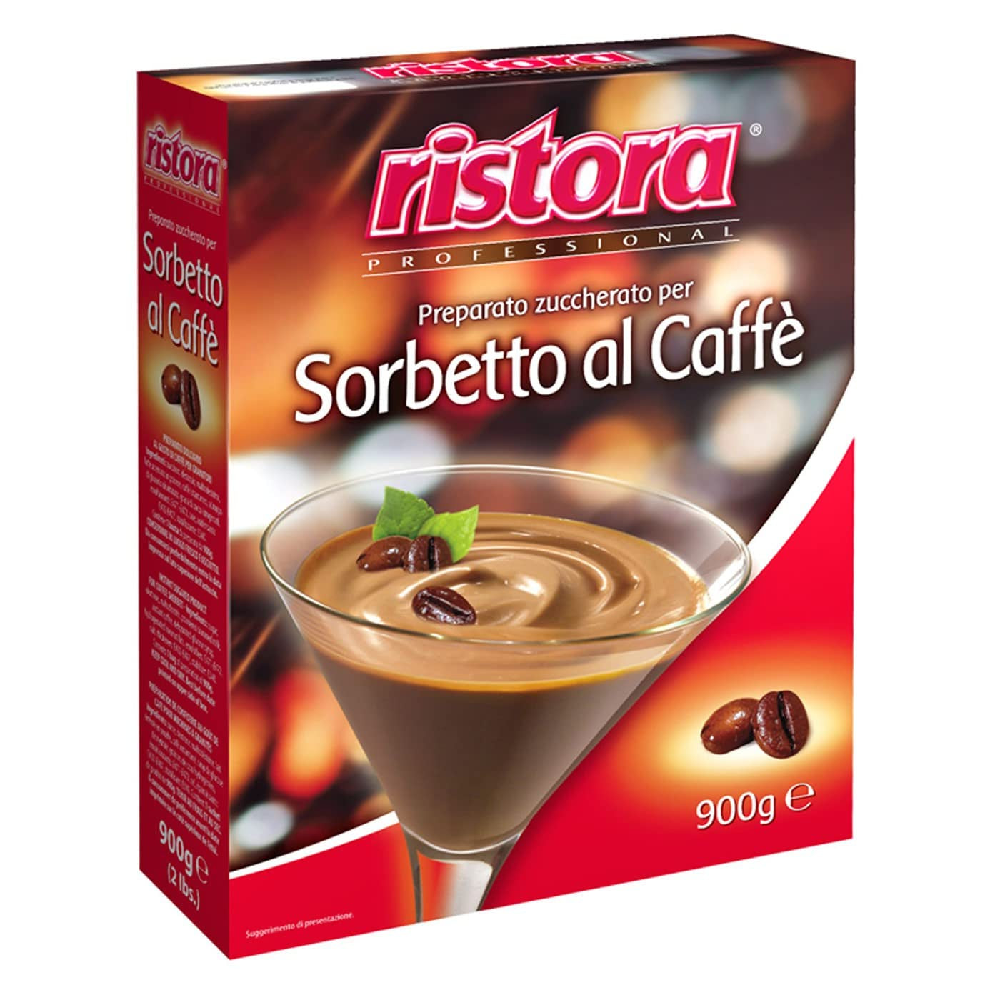 Ristora Professional Crema Sorbetto al Caffè Preparat indulcit pentru crema de sorbet de cafea Fara gluten 900g
