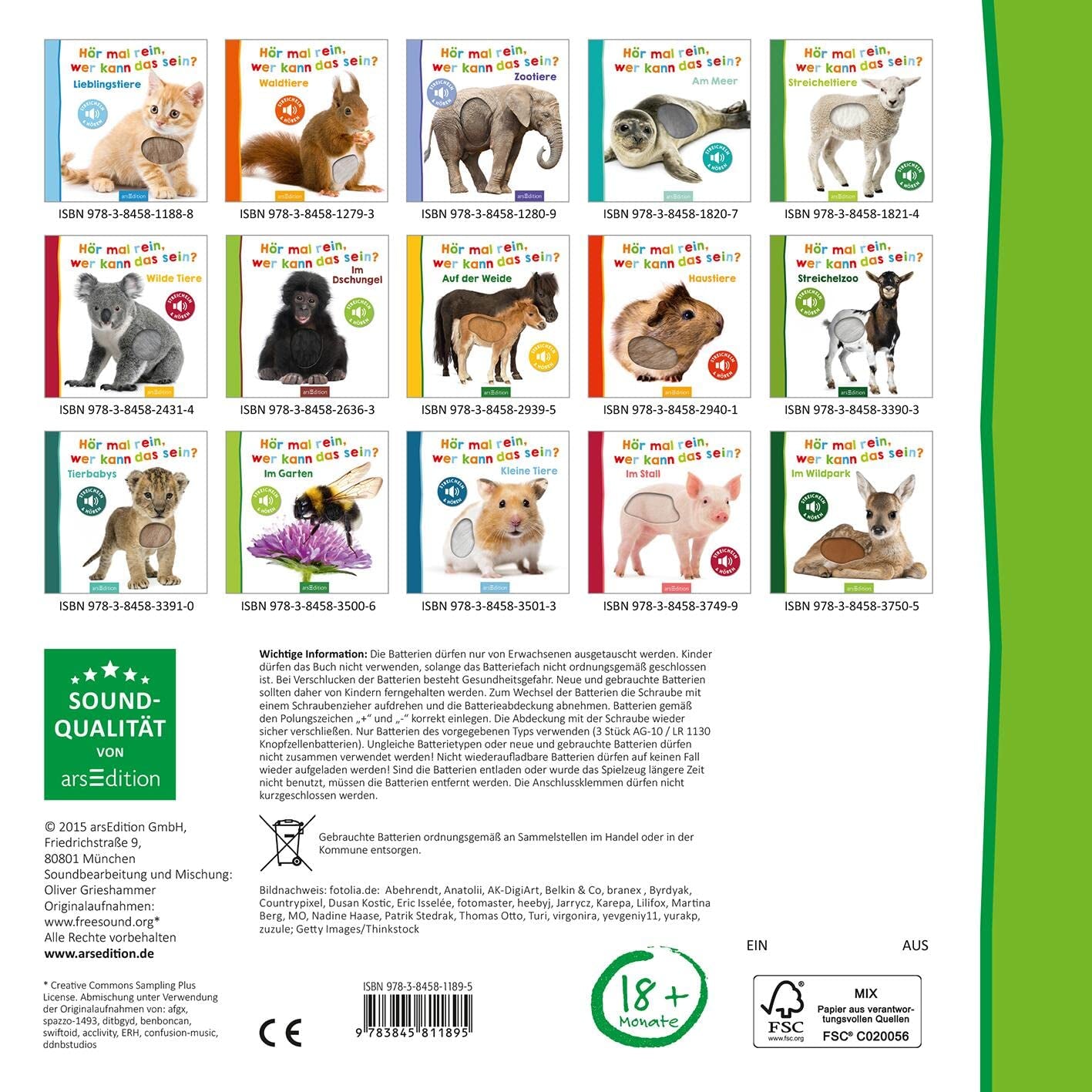 Ascultă, cine ar putea fi? - Animale de fermă: mângâie și ascultă | Carte ilustrată din carton de înaltă calitate cu 5 sunete și elemente tactile pentru copii cu vârsta de peste 18 luni Jucarii Bebe Naty Shop