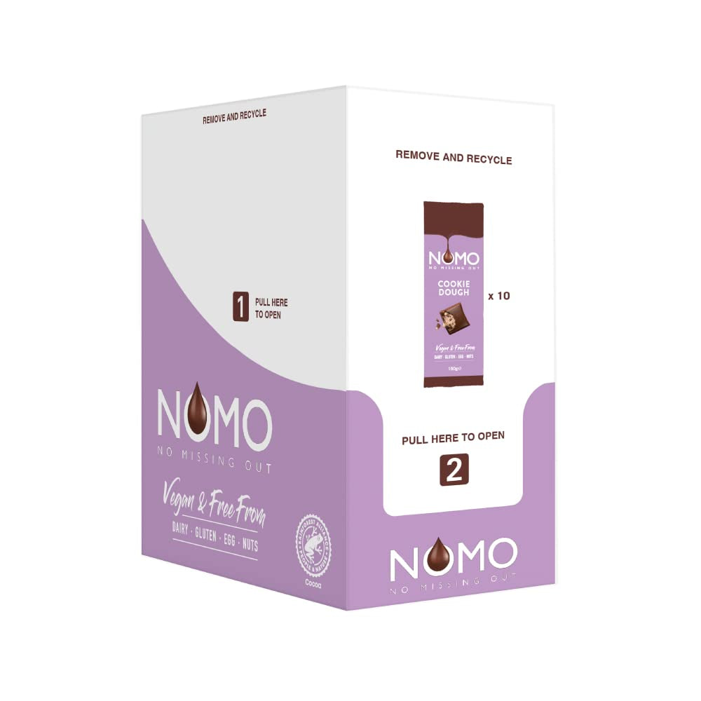 NOMO XL Chokolade Cookie Dough 127g - nøddefri, jordnøddefri, mælkefri, laktosefri, ægfri, glutenfri - plantebaseret - vegansk