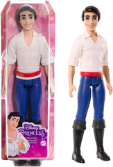 DISNEY Princess - Prince Erik Doll med blød skjorte, præformede bukser og støvler, del af en Ariel Toy Collection, Ages 3 and Up, HLV97 Naty Shop Dolls Single Multicolor