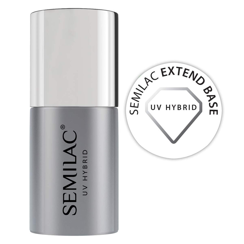 Semilac Pure & Clean UV neglelak base 7ml – Selvnivellerende hybrid base til følsomme negle