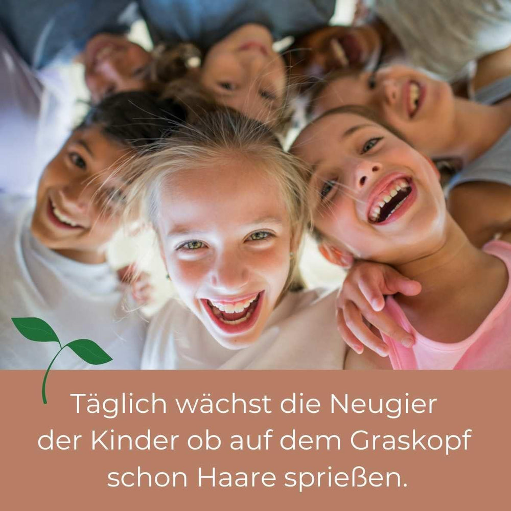 Bada Bing Graskopf 4er Sæt inkl. Wasserbehälter Waldtiere DIY Tiere – Rasenkopf Tierkopf mit Rasensamen – Experiment für Kinder – Spaß mit Lerneffekt – Geschenk Mitbringsel Kindergeburtstag Mitgebsel