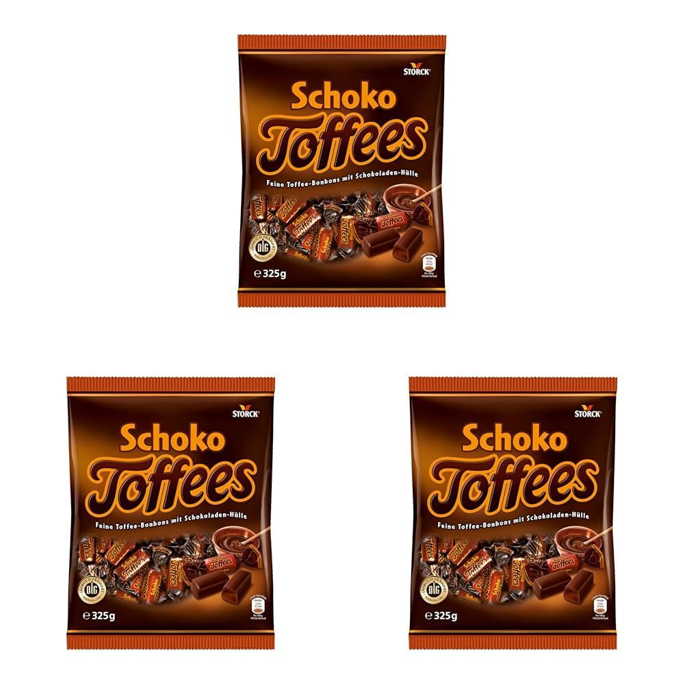 Chokolade karameller - 3 x 325g - Chokolade karamel med bitter chokolade glasur (30%)