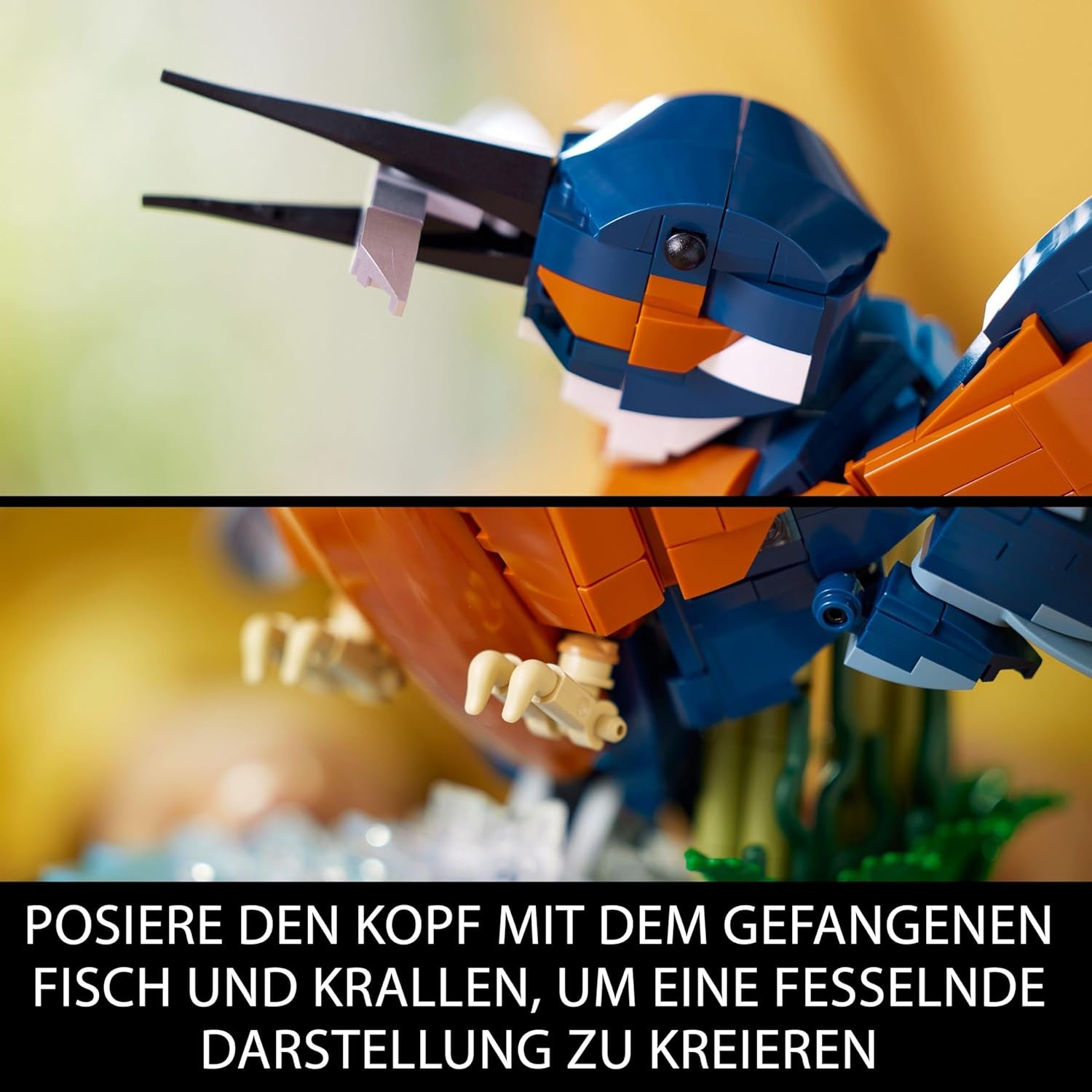 LEGO Icons Kingfisher Modelbyggesæt til voksne, Fuglefigur til stue eller kontor, Dekorationer til hjemmet og kontoret, Gave til fugleelskere og ornitologer, Kvinder og Mænd 10331 Byggesæt Besuche den LEGO-Store