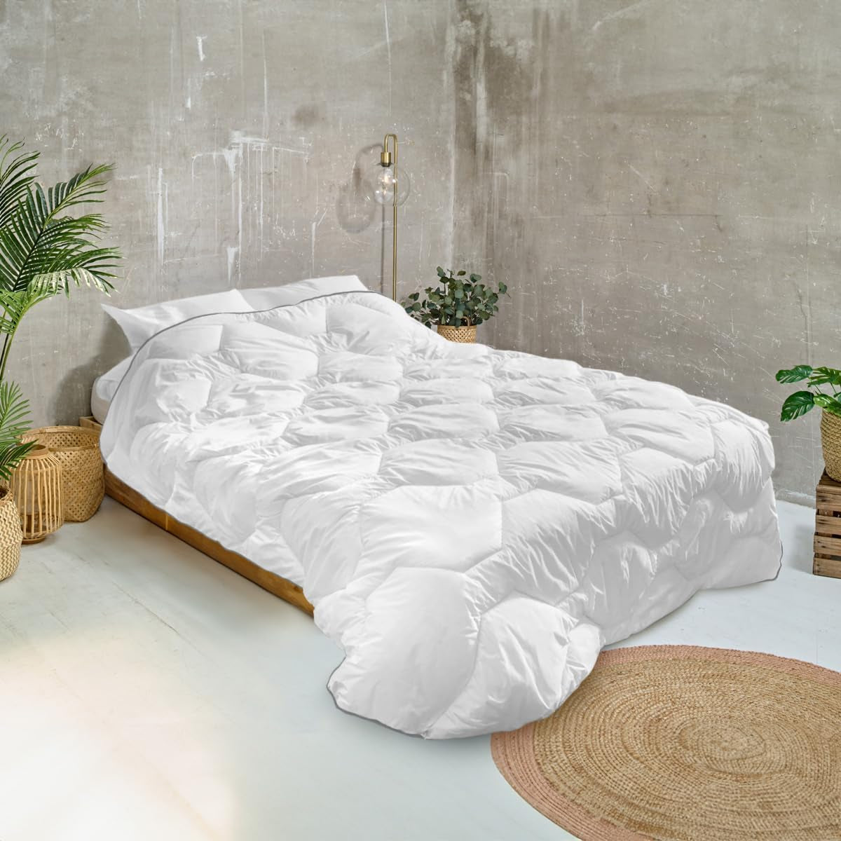 Supreme tæppe Bleu Câlin, meget varm, ekstra blød kuvert, super blød, hotelkomfort, 140 X 200 cm Dyner og quilts Naty Shop