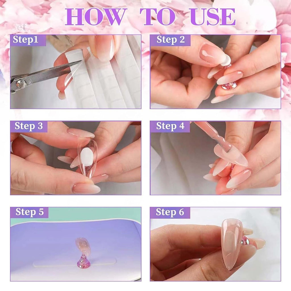 Set Design Unghii – Mână de Antrenament Premium pentru Unghii cu Gel, Accesorii pentru Unghii și Set Unghii Artificiale – Set Versatil pentru Unghii cu Gel DIY și Accesorii Nail Art