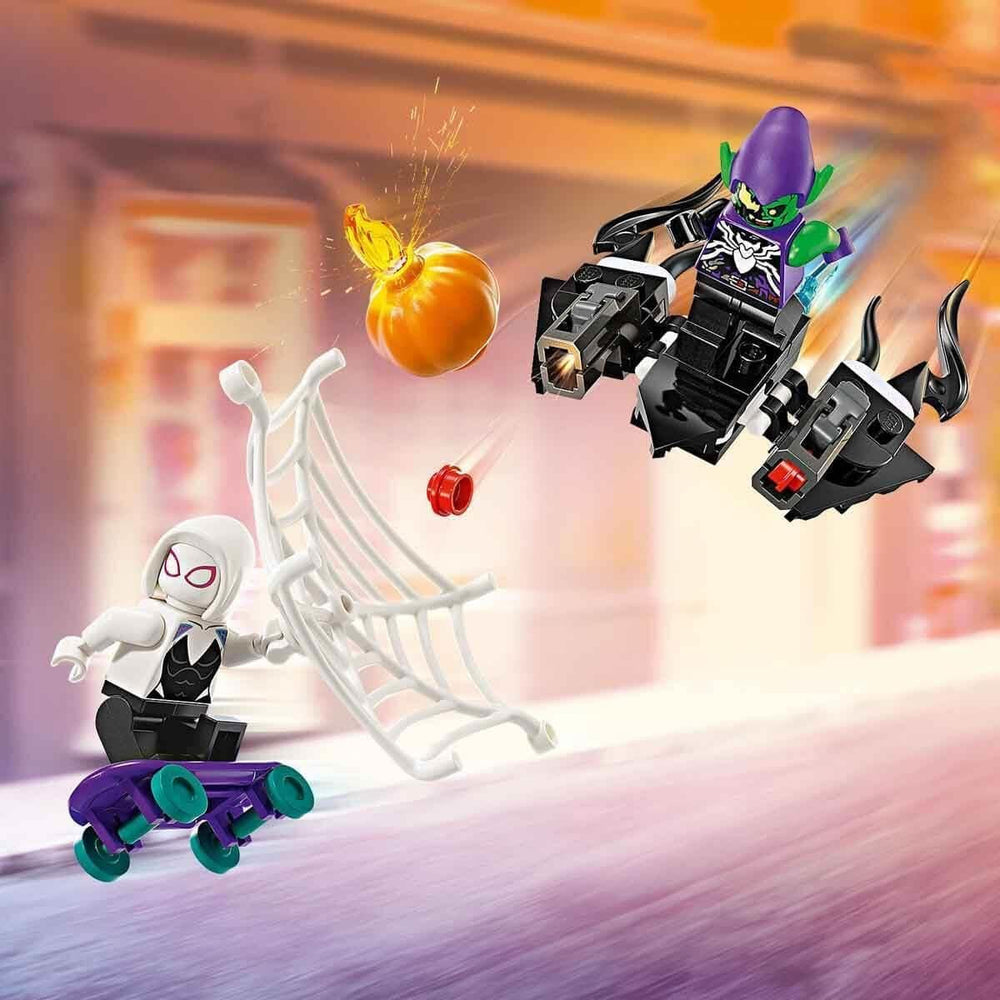 LEGO Marvel Spider-Man Race Car & Venom Green Goblin, Spidey Rollelegetøj med superheltefigurer og bygbar bil, Gave til børn, drenge og piger 7 år 76279 Byggesæt Beuche den LEGO-Store