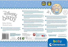 Clementoni 17397 Disney Baby Mickey Sound & Colour Lamp Lumină de noapte, multicoloră Jucarii Bebe Naty Shop
