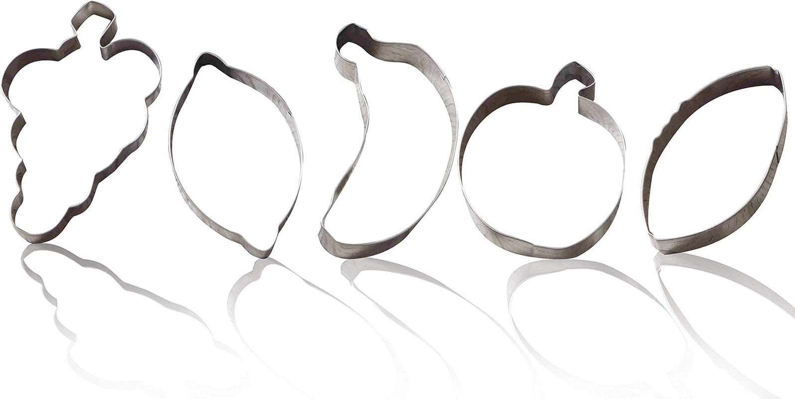 Set de forme pentru biscuiți Zenker 44854 (UVA, banană, măr, lămâie, avocado), oțel inoxidabil