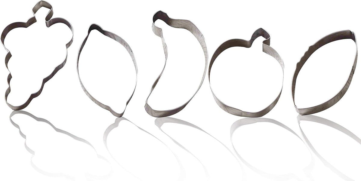 Set de forme pentru biscuiți Zenker 44854 (UVA, banană, măr, lămâie, avocado), oțel inoxidabil