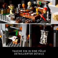 LEGO Icons Der Herr der Ringe: Barad-dûr, Bauset für Erwachsene mit den Minifiguren Sauron, Gothmog, Ork, Frodo, Sam und Gollum, Erinnerungsstück zum Film, Sammlerstück für Fans 10333