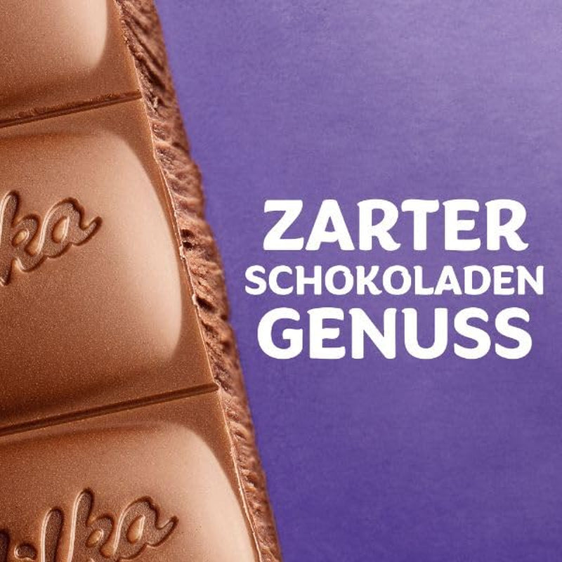 Milka Chokoladebarer – Alpine mælkechokolade med stykker kakaokiks og fint mælkecremefyld – 36 x 37g