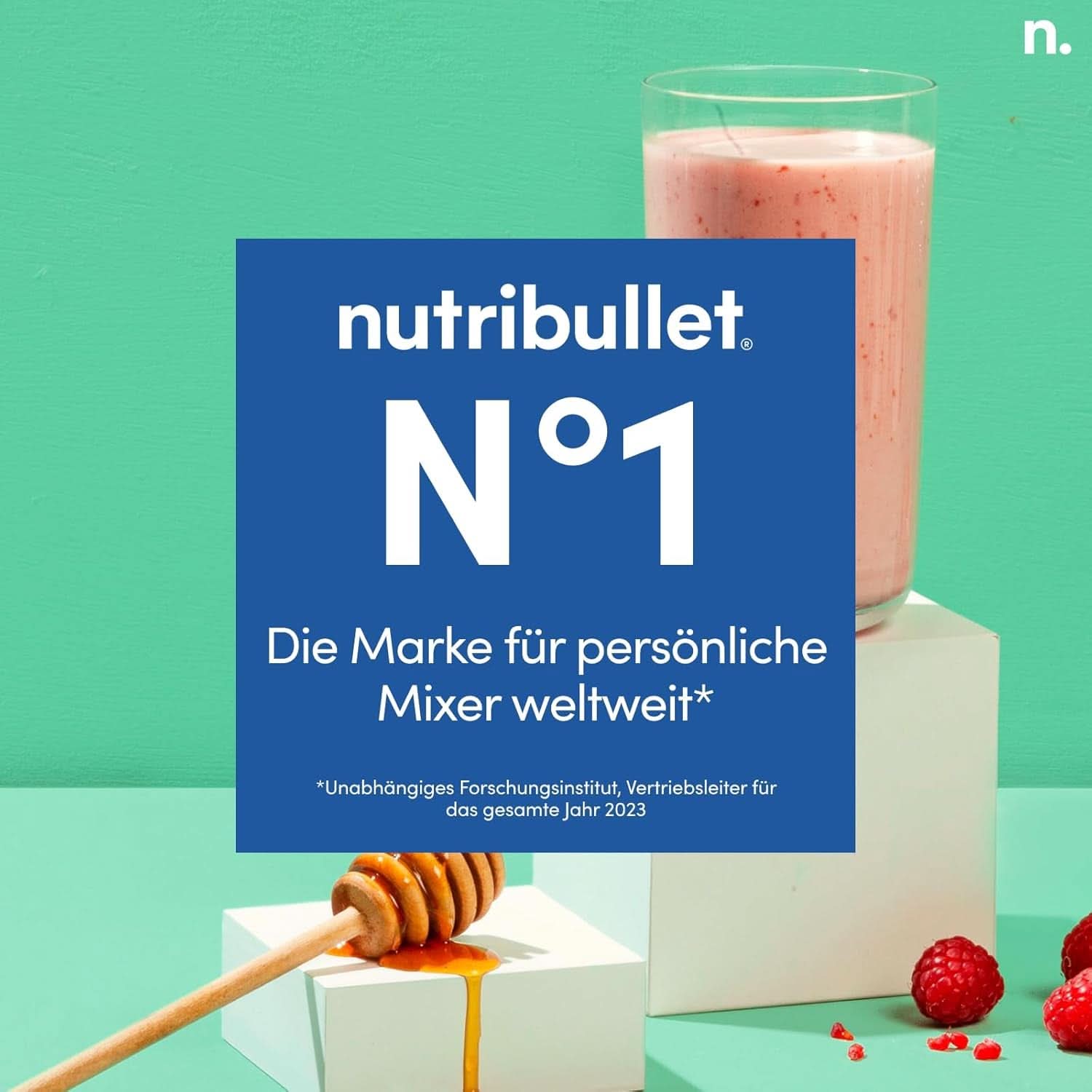Nutribullet Original, Elektrischer Mixer, Zerkleinerer, Smoothiemixer, Smoothie Maker, 600 W Leistung, Einfach Und Schnell in Der Anvendung, Kompakt, Leicht Zu Reinigen, NB603DG Kitchen Naty Shop