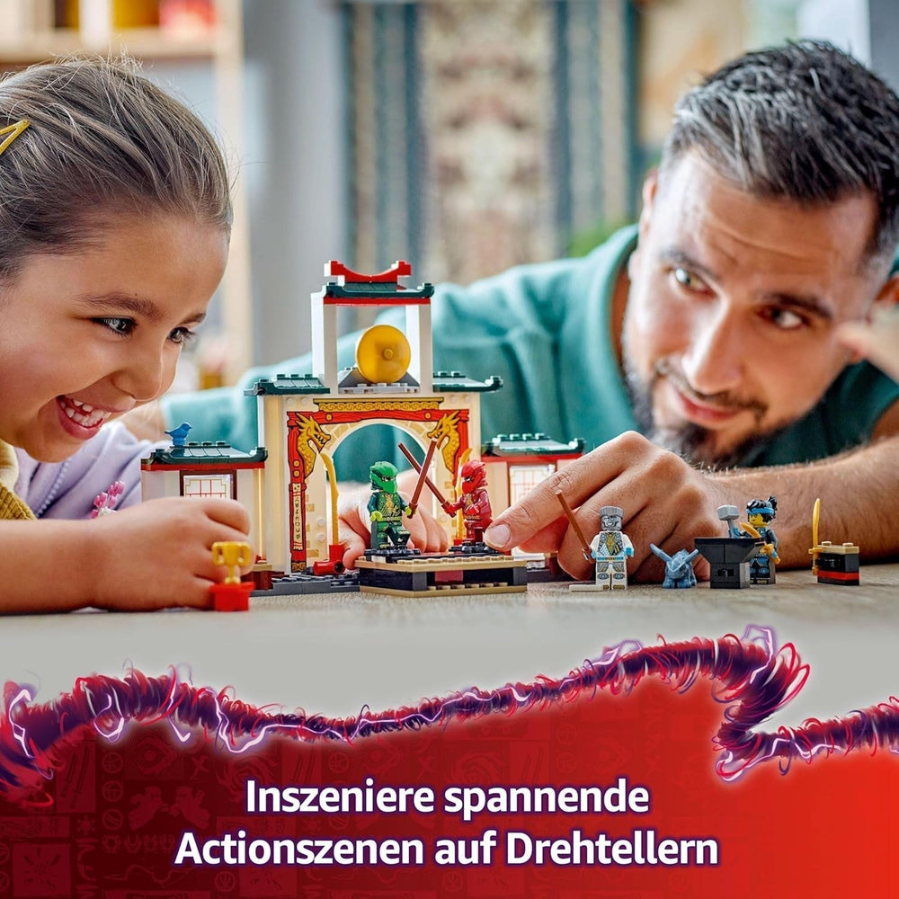 LEGO NINJAGO Spinjitzu Ninja Temple - Legesæt med 4 minifigurer og 1 dragefigur - Byggesæt - Jule- eller fødselsdagsgave til drenge og piger fra 4 år 71831 Byggesæt Besuche den LEGO-Store