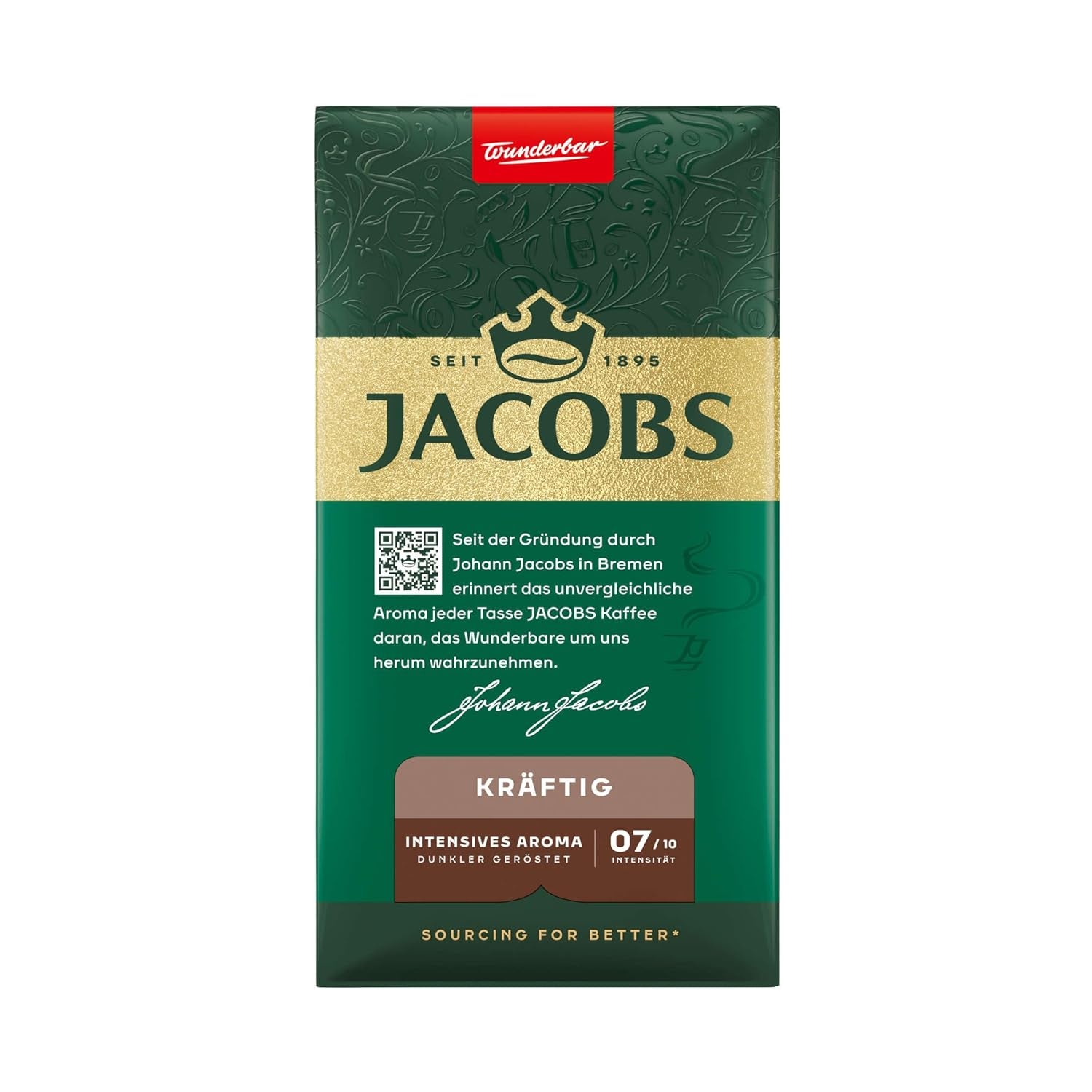 Jacobs Krönung Strong, cafea cu filtru pachet de 12 (12 x 500 g)