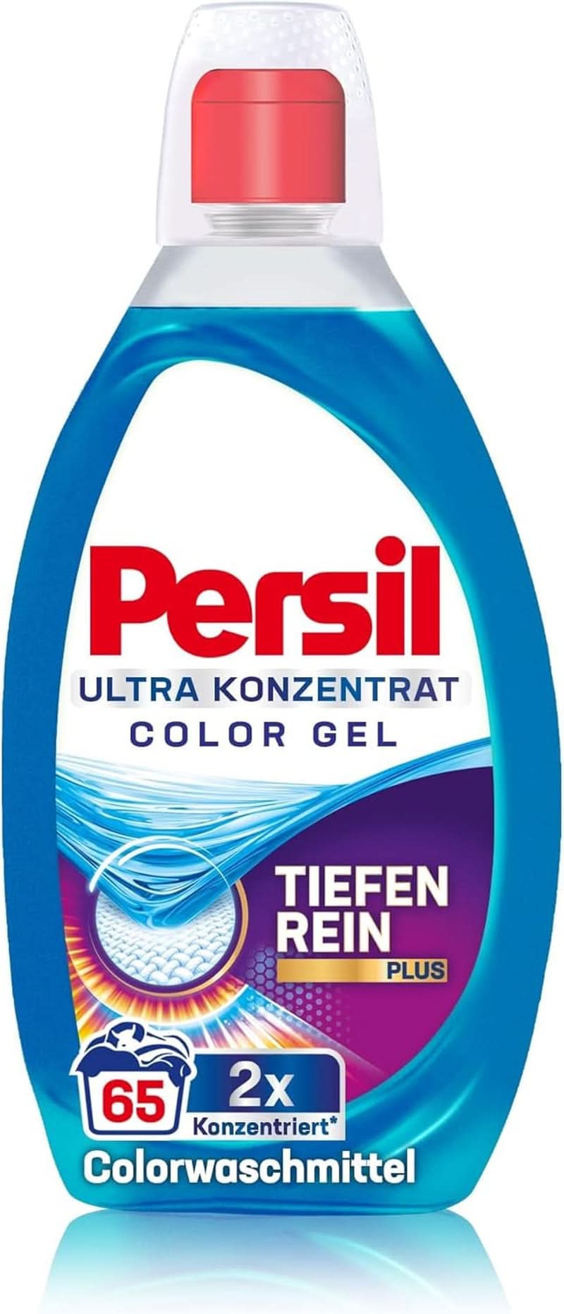 Persil Ultra Concentrate Color Detergent (2 X 65 vaske), højkoncentreret flydende vaskemiddel med Deep Clean Plus-teknologi mod de sværeste pletter Rufe Naty Shop Vaskemidler