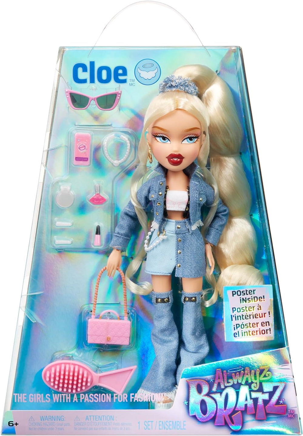 Bratz Alwayz Bratz Modepuppe - Yasmin - mit 10 Accessoires und Poster - Kinderspielzeug - Geeignet ab 6 Jahren