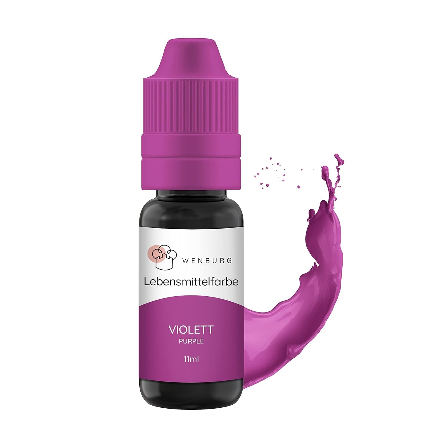 Colorant alimentar Wenburg, sclipici, 11 ml, concentrat, fabricat în UE, lichid. Pentru colorarea aluatului, băuturilor, aromelor, slime-ului - Colorant alimentar auriu cu sclipici - Colorant auriu pentru prăjituri - Sclipici auriu