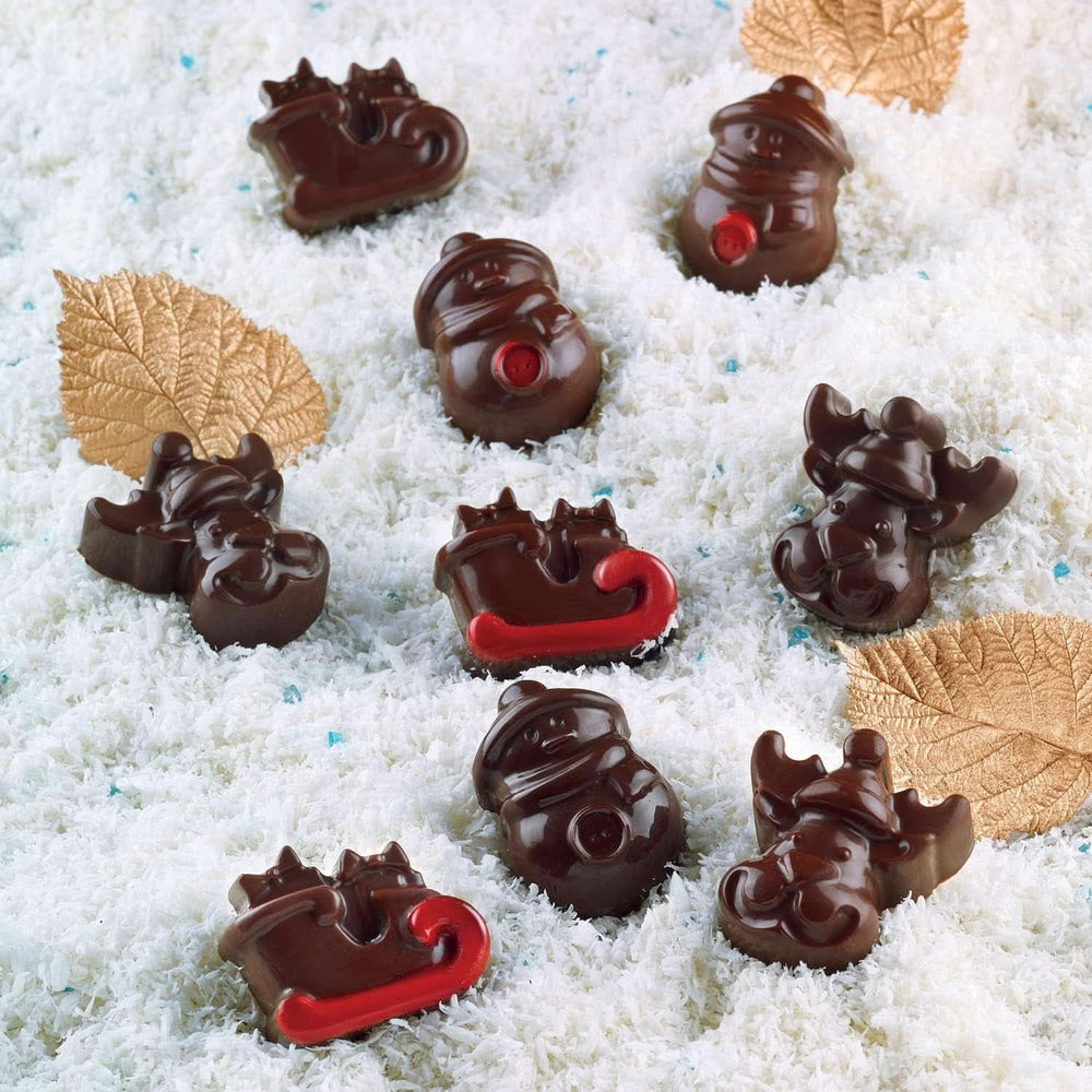 Silikomart 199194, til Chokoladepraliner, Vintermotiv Kitchen Naty Shop