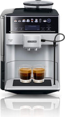 Espressor automat Siemens EQ.6 plus s300 TE653501DE, pentru multe specialități de cafea, spumator de lapte, râșniță ceramică, funcție dublă de cafea, anticalcar, curățare automată cu abur, 1500 W, argintiu