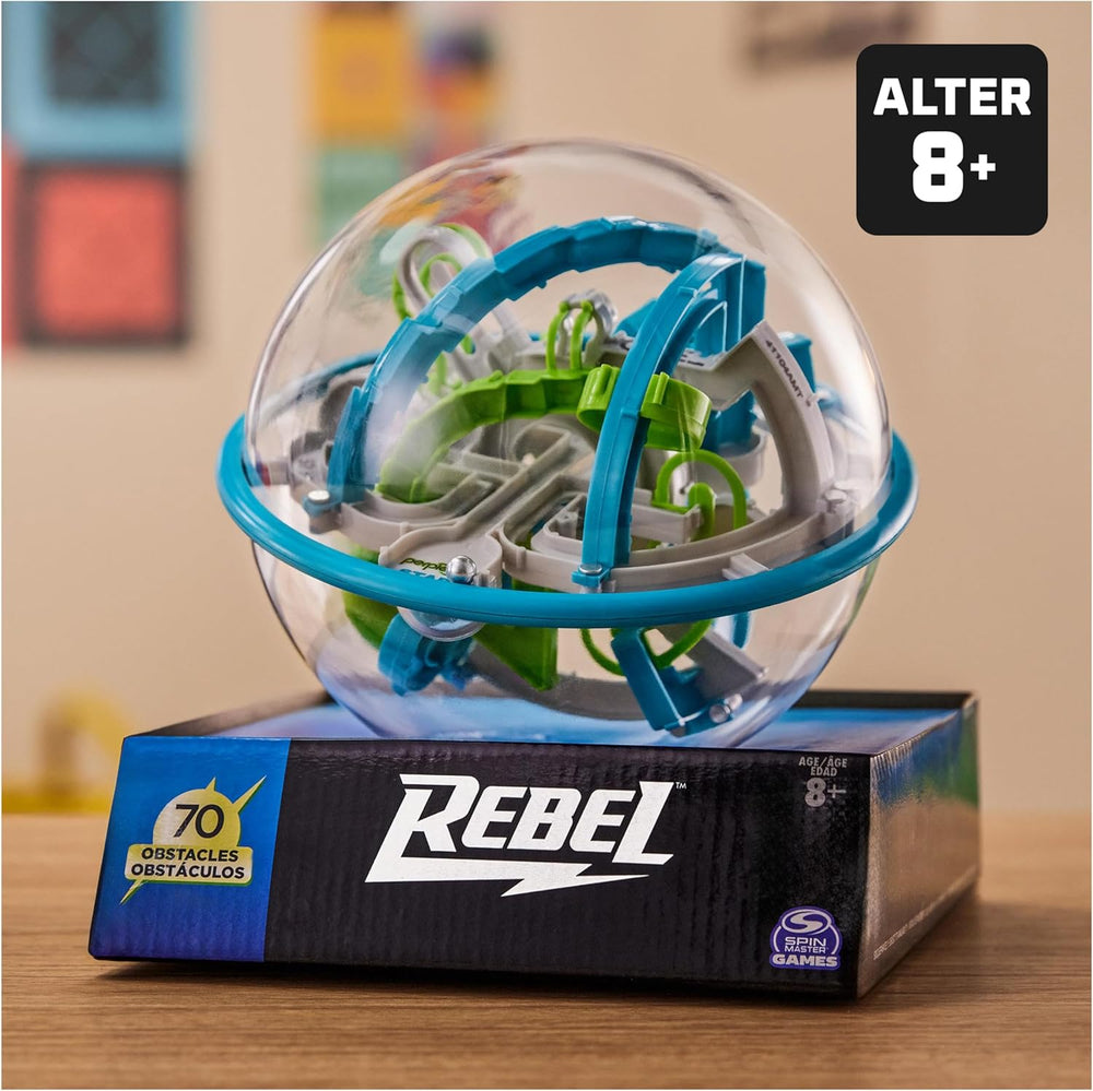 Spin Master Games Perplexus Rebel, 3D-boldlabyrint med 70 forhindringer - til handy Perplexus-fans fra 6 år og opefter