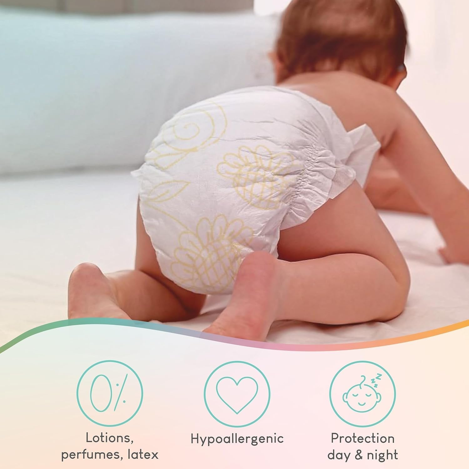 Scutece Pillo 3 - Cutie cu 168 de scutece, 6 pachete a câte 28 de scutece fiecare, mărimea 3 - Midi (6-10 kg) - Scutece pentru bebeluși