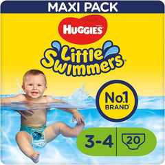 Huggies engangsbadetøj størrelse 3-4 Pakke med 20 Mother and Baby Naty Shop