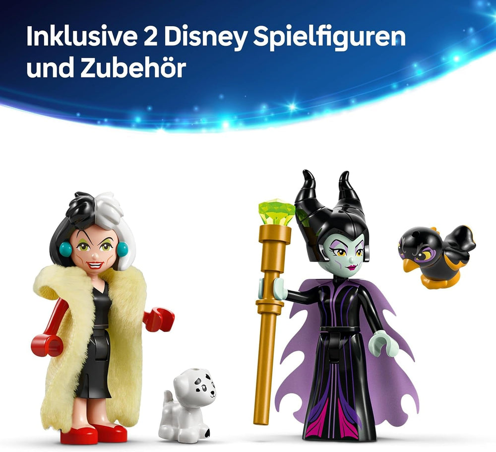 LEGO Ç€ Disney Villains The Dresses Of Maleficent And Cruella De Vil - Legetøj til drenge og piger fra 9 år - Inkl. 2 minidukker og 2 dyrefigurer - Fødselsdagsgave til fans 43262 byggesæt Besuche den LEGO-Store
