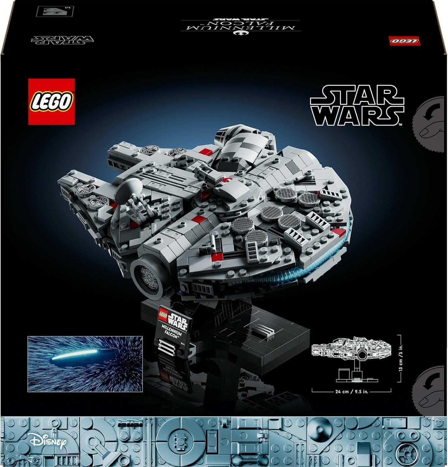 LEGO Star Wars Millennium Falcon 25-års jubilæumssæt til voksne Bygbart skib A New Hope Samlerobjekt Rumskibsmodelsæt Gaver til mænd Kvinder 75375 Byggesæt Besuche den LEGO-Store