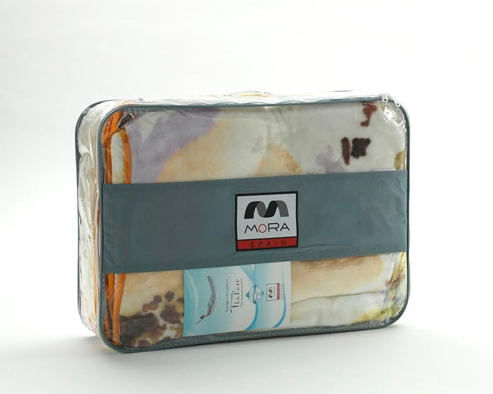 Trykt tæppe, stort volumen, 100 % polyester, 450 g/m², blødt, til efterår/vinter, Design Harmony N10, 170 X 240 cm, til 90/105 cm senge, grå dyner og dyner Naty Shop