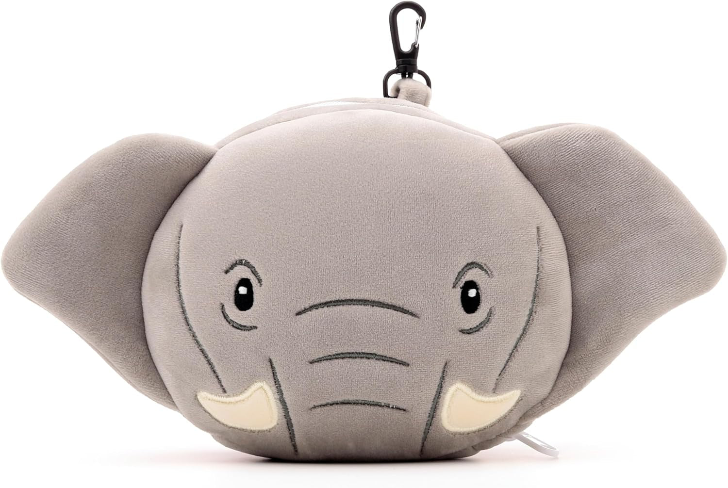 Pernă de călătorie, Rotundă, Din pluș, Elefant, Și mască pentru ochi, Unisex, O singură mărime, Unisex, Waist Unique Perne calatorie Naty Shop