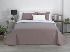AVA | Boutique Vendbar Quilt | Til alle årstider | Farve - Hvid/Taupe | Til 120/135 cm seng. seng. (230 X 270 Cm. Ancho X Alto) | Quiltet quilt Quilts og quilts Naty Shop