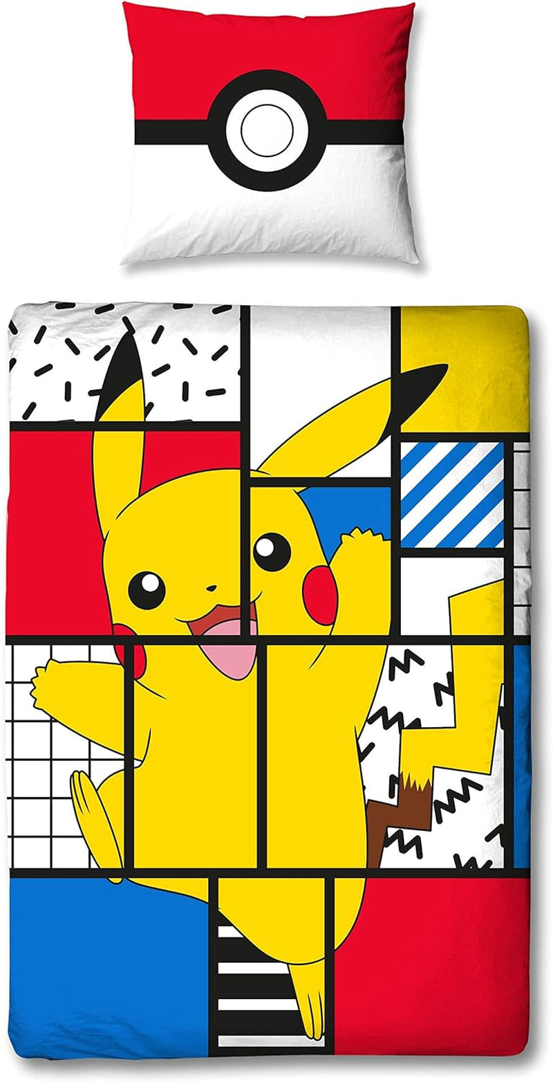Sengetøj til teenagere og børn, Pikachu, 100 % bomuld Sengetøj - børn Naty Shop Standardtitel