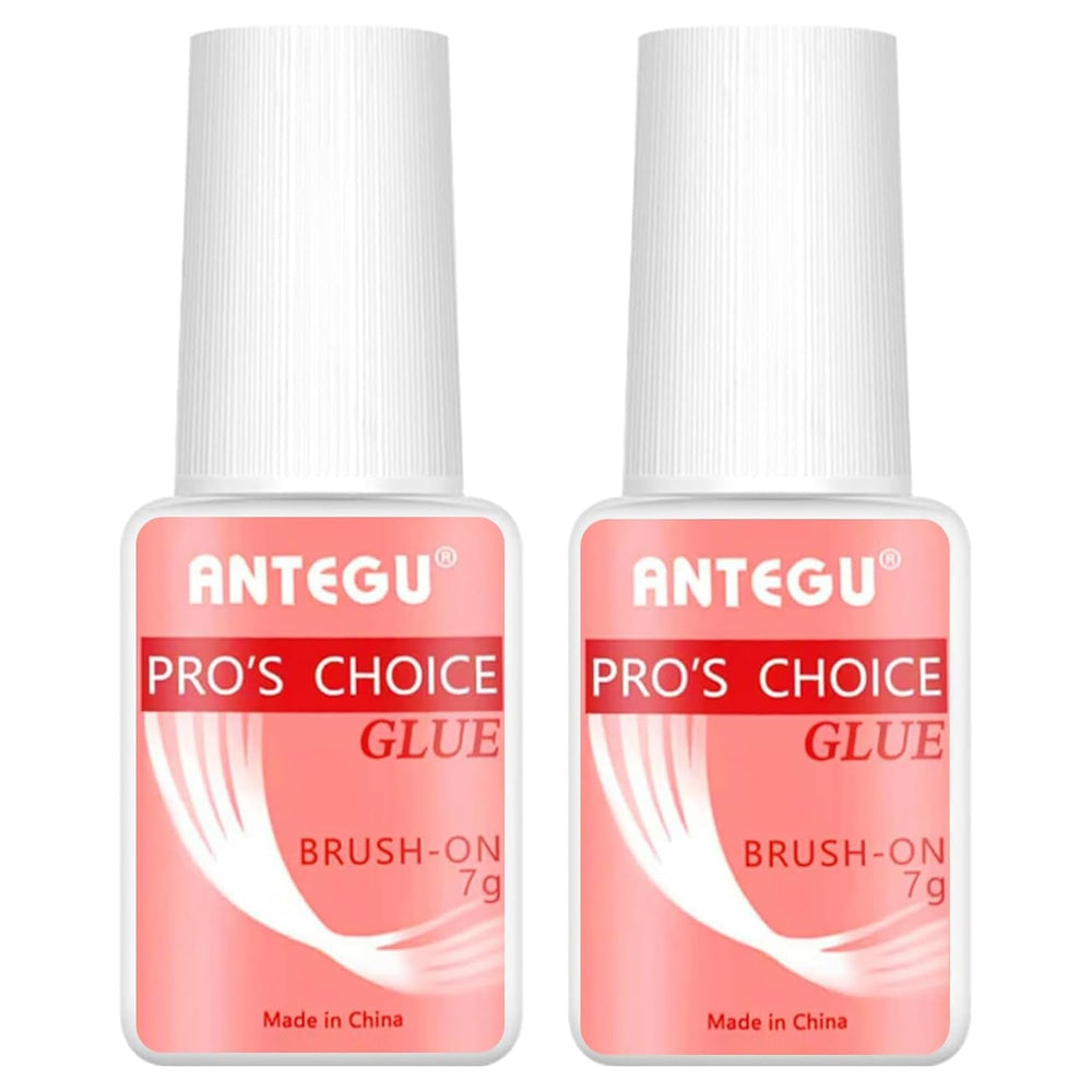 Lipici extra puternic pentru unghii – Include pensulă, 4 x 7g lipici pentru extensii de unghii, lipici acrilic pentru vârfuri și lipici artificial pentru unghii