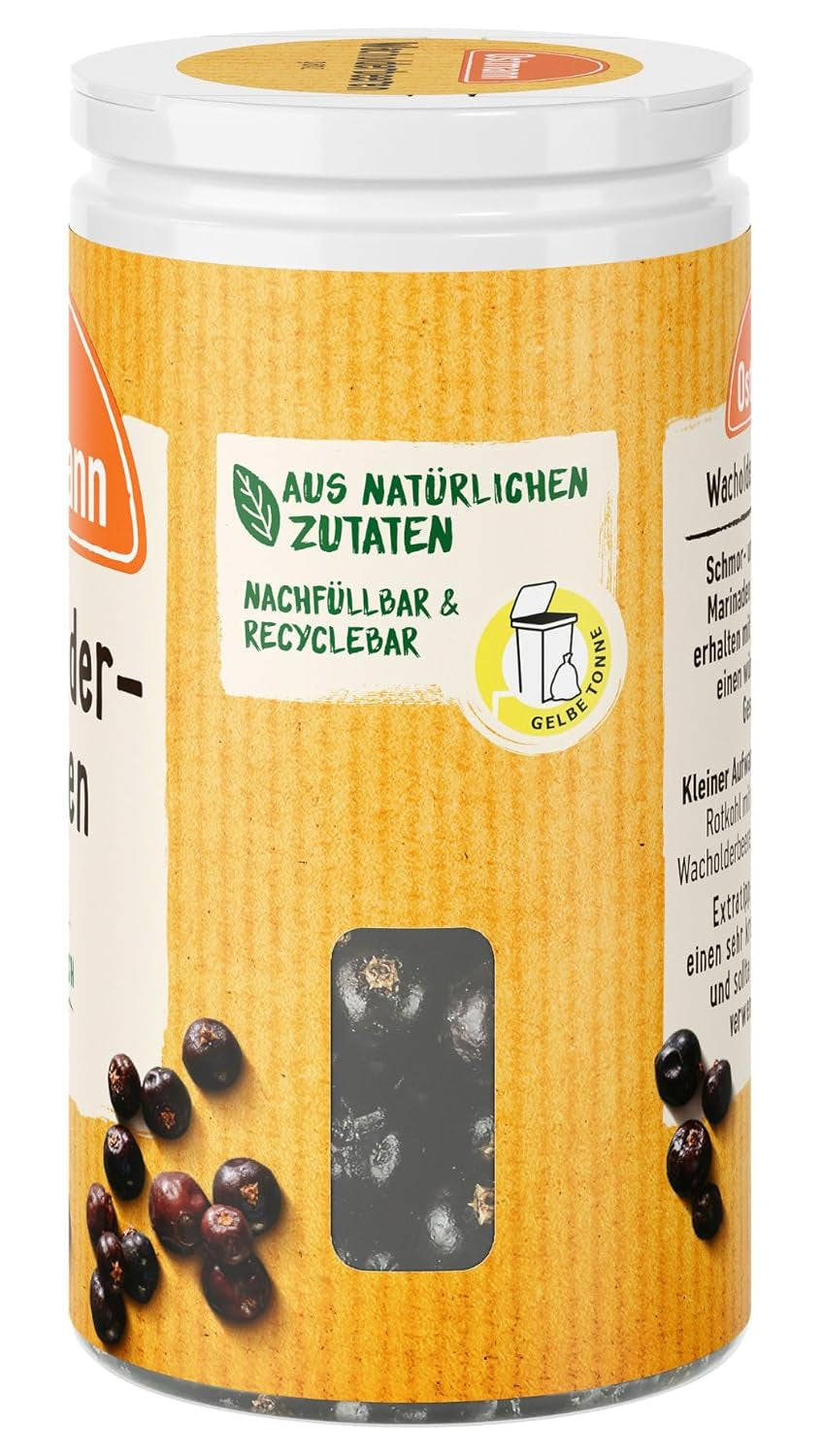 Ostmann Gewürze - Wacholderbeeren ganz | Ideel til at krydre sauerbraten og vildtretter 20 g i Der Streudose