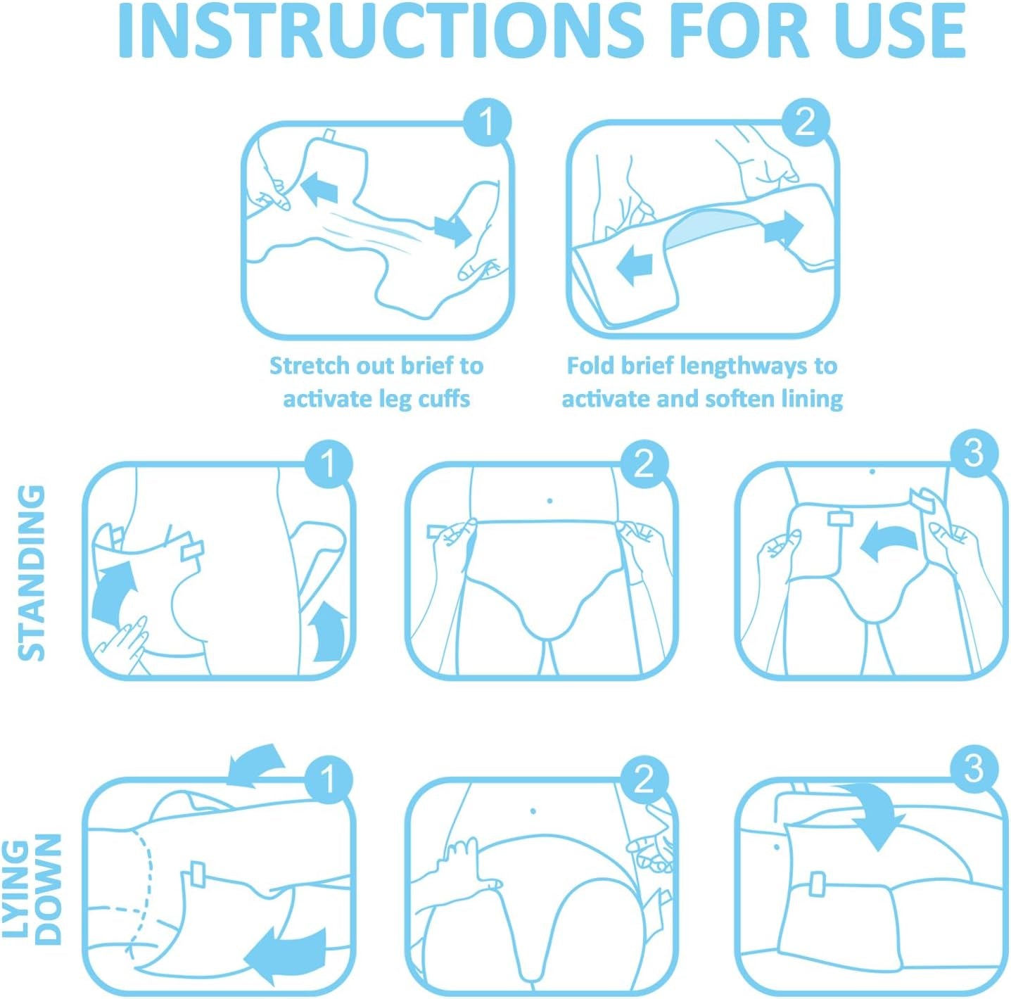 Bleer med tryk til voksne 5500-5800ml 10 stk. - Toilettrusser (XL)