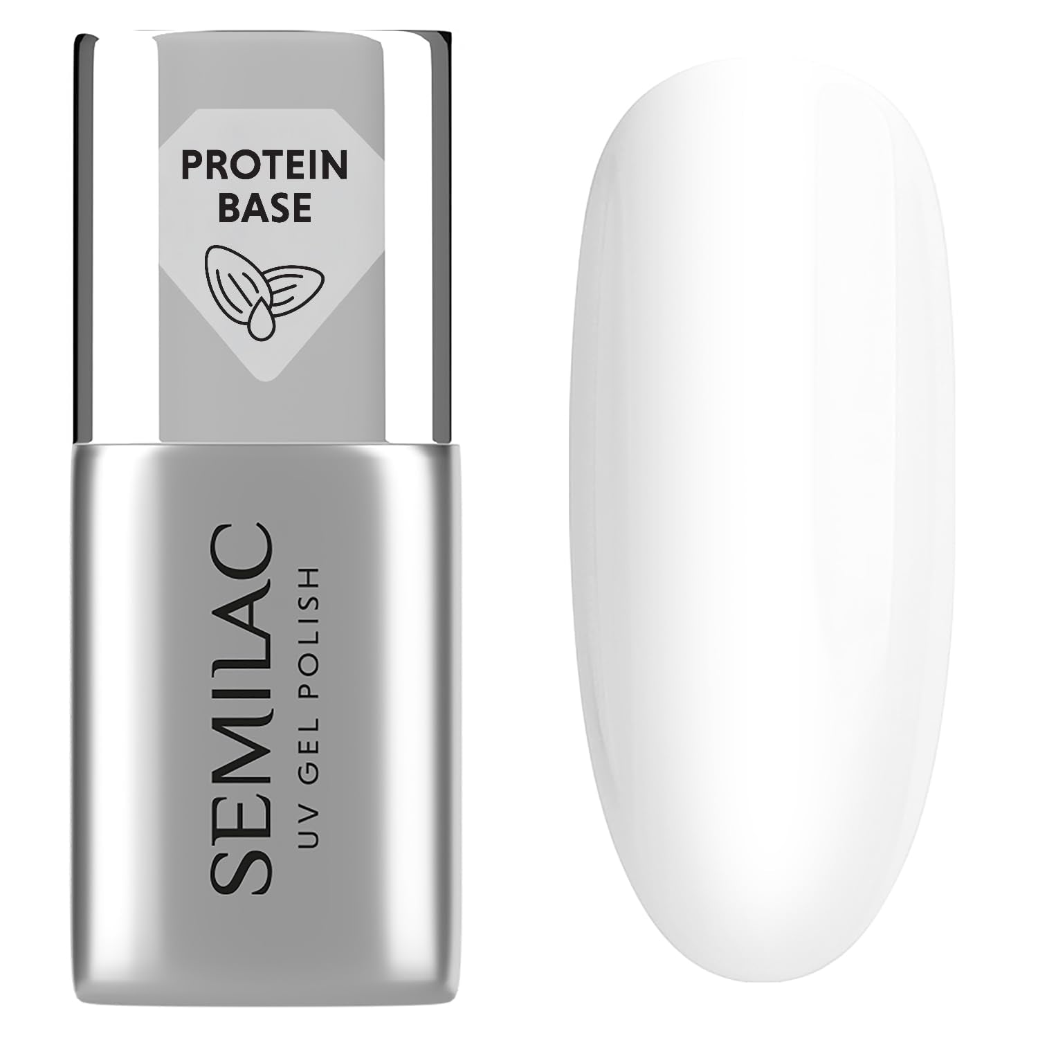 Semilac Pure & Clean UV neglelak base 7ml – Selvnivellerende hybrid base til følsomme negle