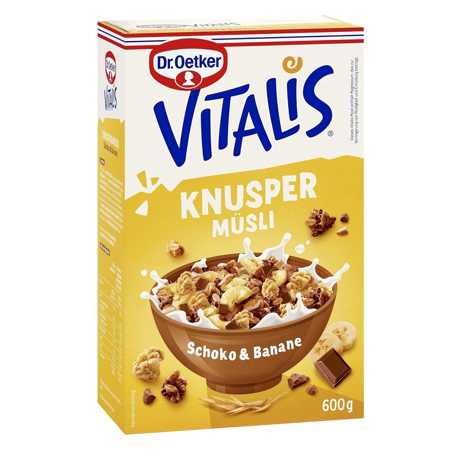 Dr. Oetker Vitalis Crunchy Flakes: Crunchy müsli med cornflakes og mandelstykker, pakke med 5 (5 x 600g)