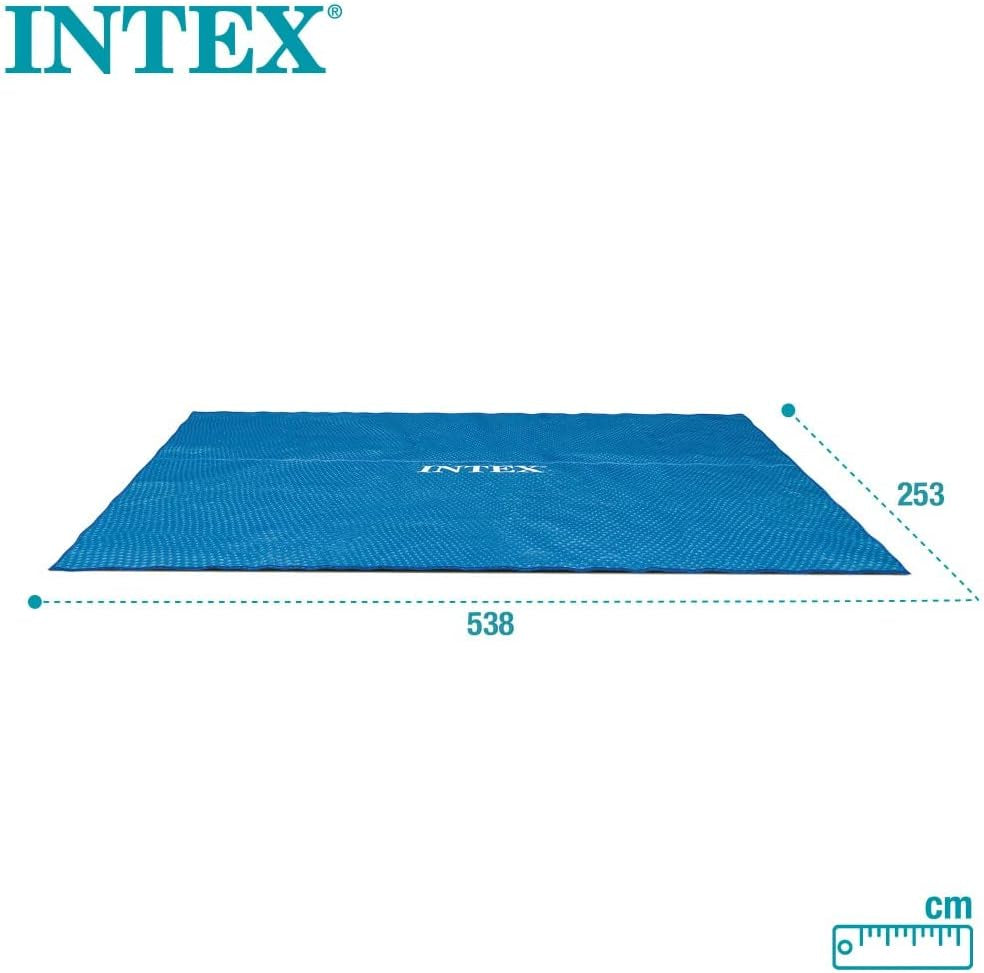 Intex Ultra Frame rektangulært madrasbetræk 549 x 274 cm, 160 mikron tykkelse, fremstillede mål: 538 x 253 cm, 28016, blå