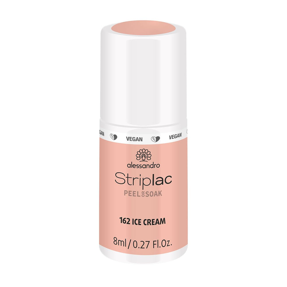 UV-neglelak alessandro Striplac Coral Sunshine – Delikat og langtidsholdbar – Nem fjernelse takket være fjernelsesteknologien – Vegansk og grusomhedsfri – 8 ml