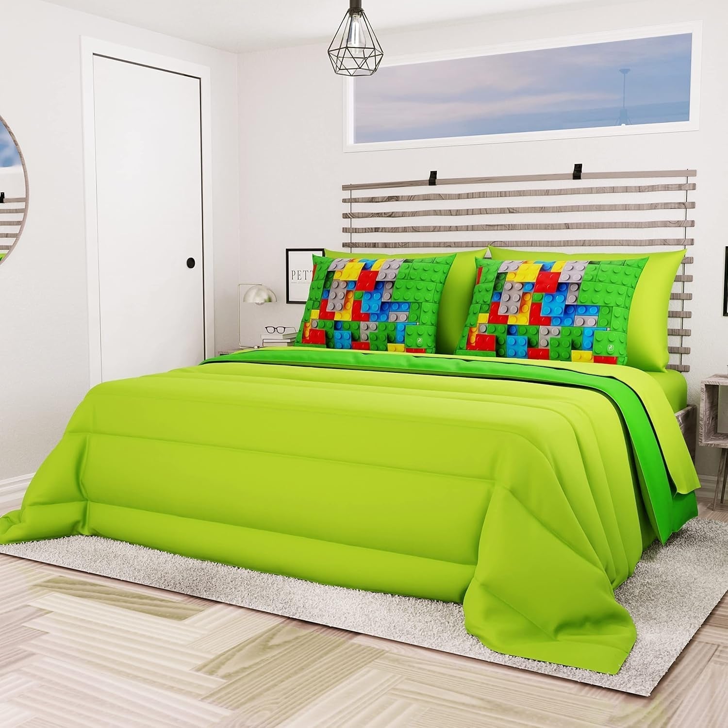 PETTI Artigiani Italiani - Dobbeltseng vintertæppe, maxi, monokrom, dobbeltsidet, hvid, grå, 100% Made in Italy