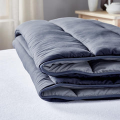 Pikolin Home - Vendbar quilt 300 G - Tofarvet nordisk fyld - Til seng 135 - Hyggelig, varm, åndbar, sennepsgul, 220 X 220 Cm Dyner og dyner Naty Shop