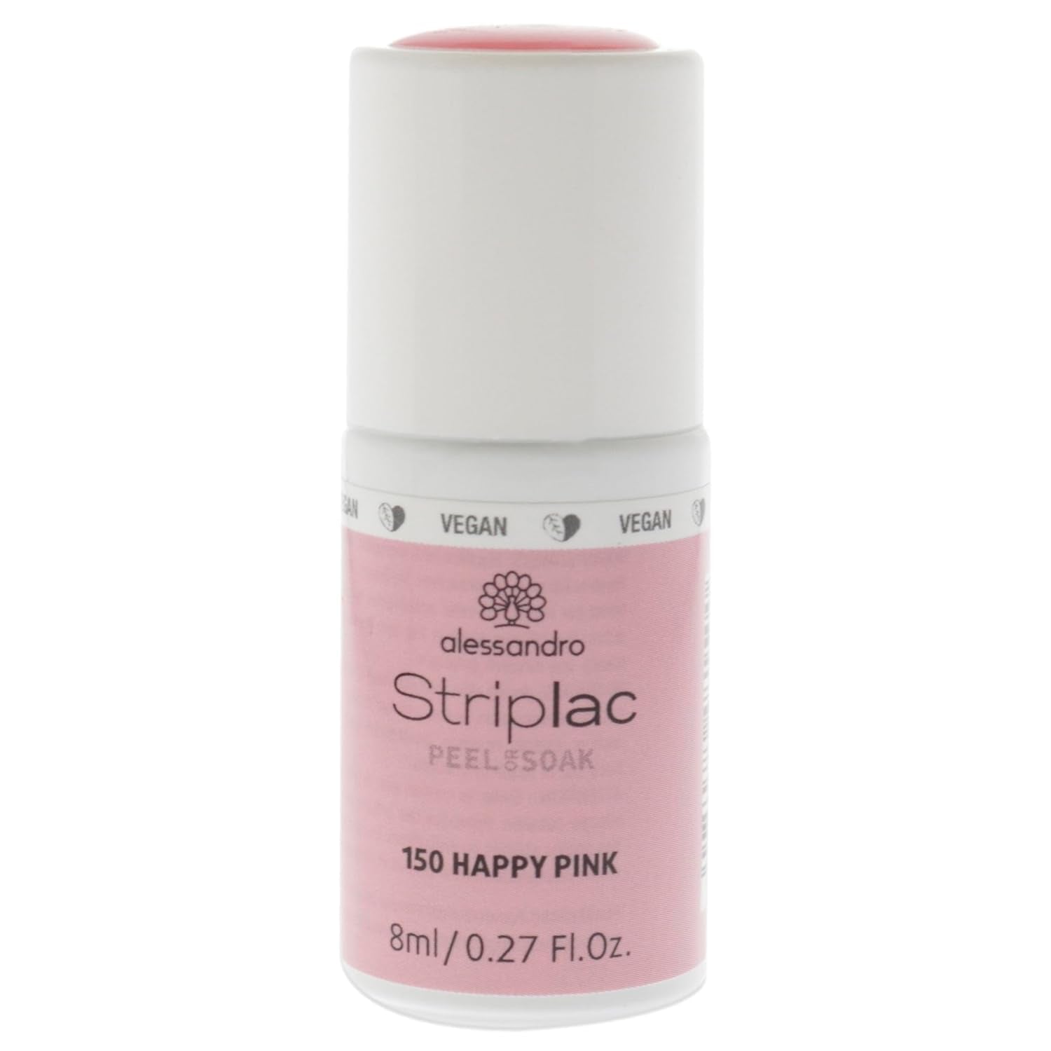 alessandro Striplac UV-Nagellack Flat White – Schonend und langanhaltend – Einfache Entfernung dank Peel-Off-Technologie – Vegan und tierversuchsfrei – 8 ml