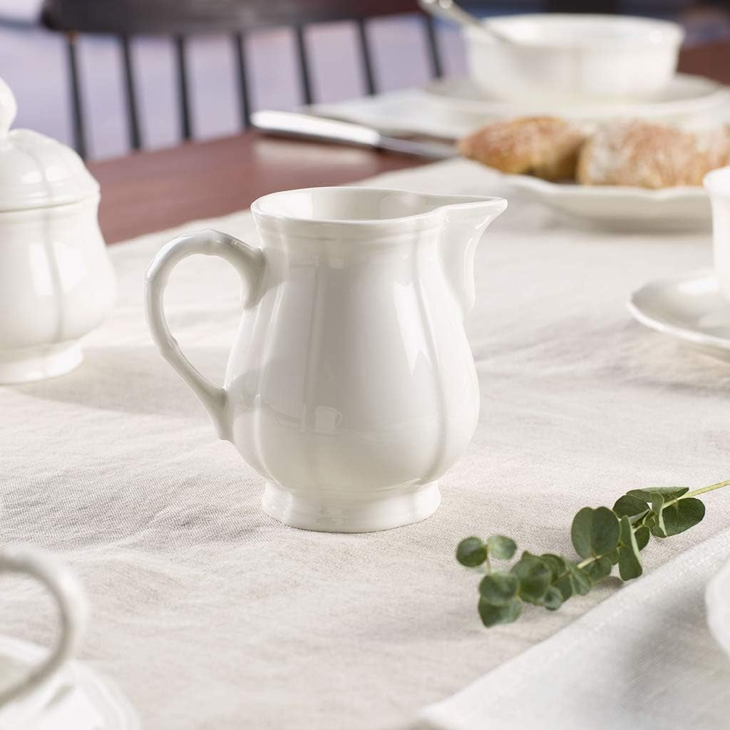 Cană de lapte Villeroy & Boch Manoir, 250 ml, înălțime: 9,1 cm, porțelan premium, alb