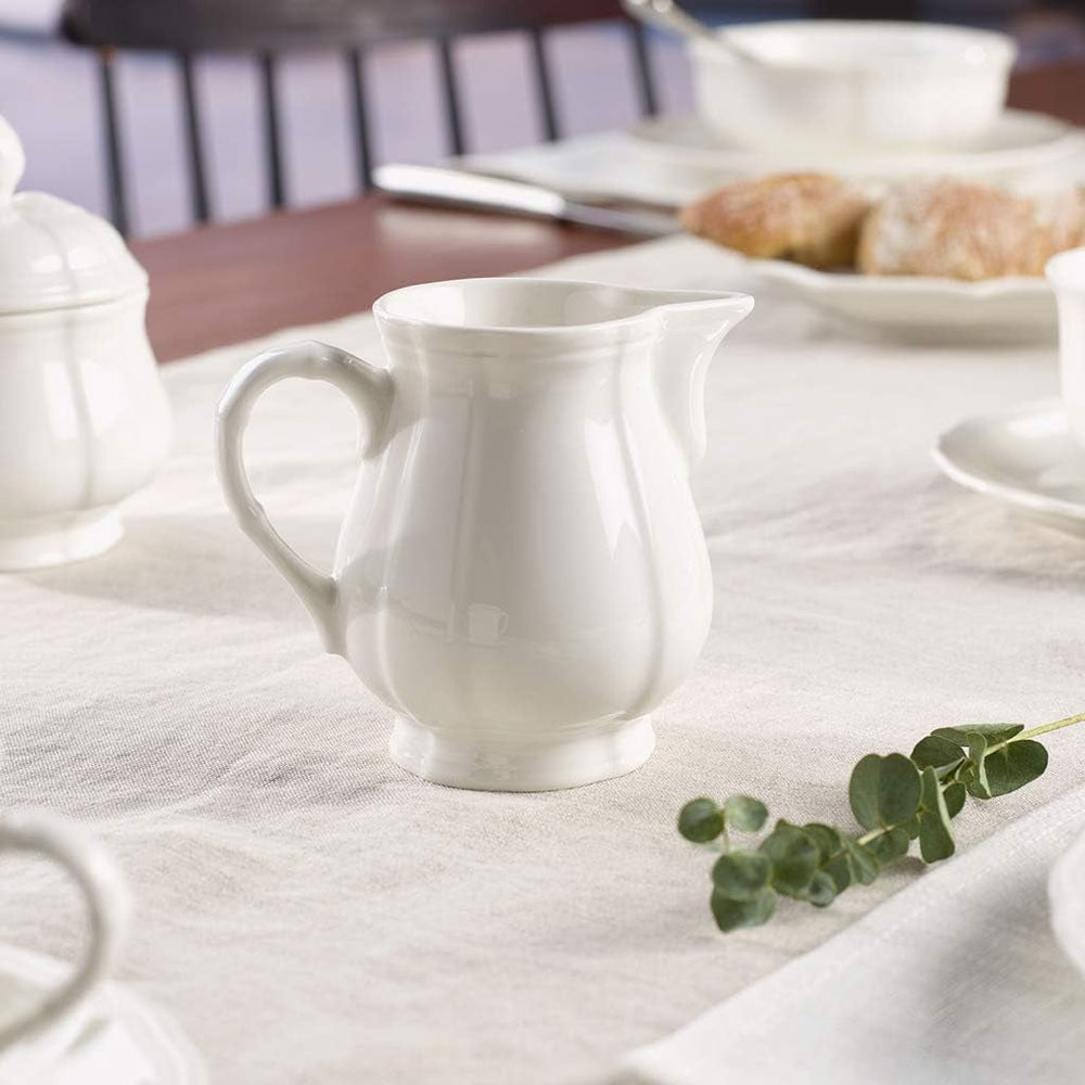 Cană de lapte Villeroy & Boch Manoir, 250 ml, înălțime: 9,1 cm, porțelan premium, alb