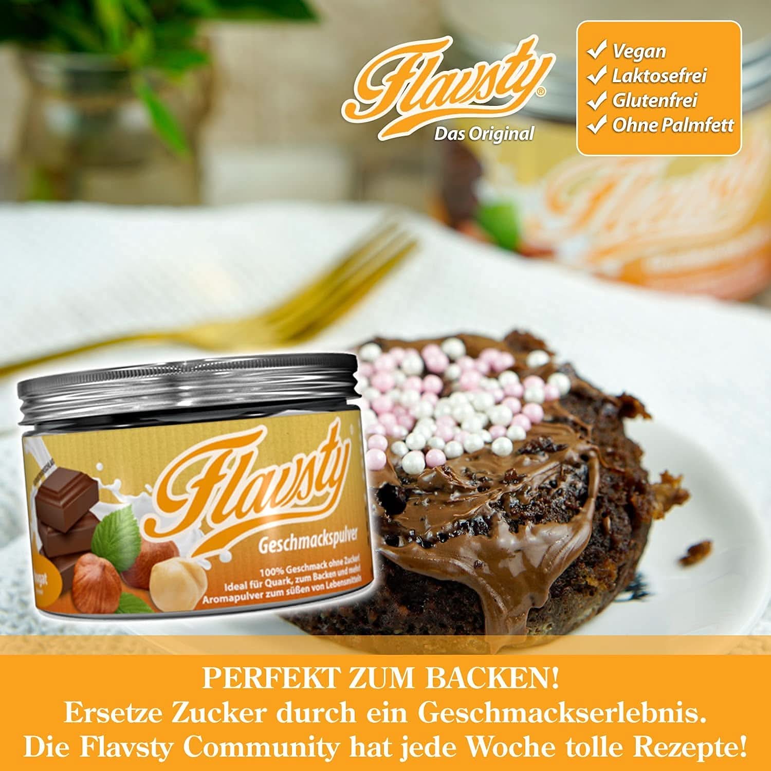 Flavsty® Flavor Powder Marcipan, 50 grams pose (10 portioner) Flavours Naty Shop